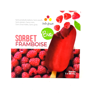 Barres Sorbet Framboises bio