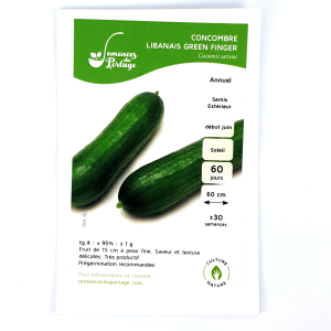 Graines de Concombre Libanais Green Finger