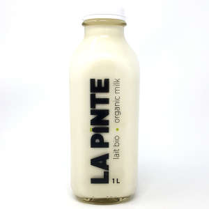 Lait bio 3.8% - Produits Laitiers Nutrinor