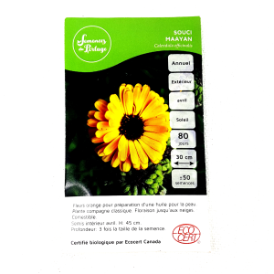 Graines de Calendula Souci Maayan - Fleur Comestible bio