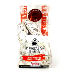 Saucisson aux Noisettes & Muscade bio