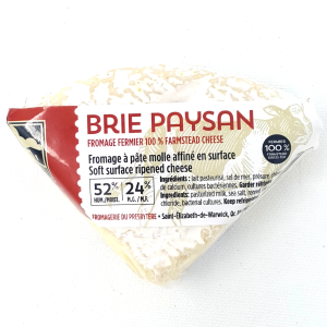 Brie Paysan - Lait de Vache Pasteurisé bio