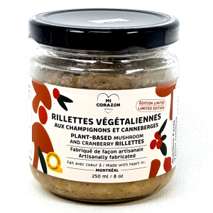 Rillettes Végétaliennes aux Champignons et Canneberges