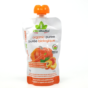 Purée de Carottes, Abricots & Courges bio