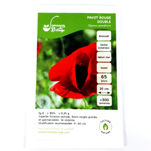 Double Red Poppy Seeds