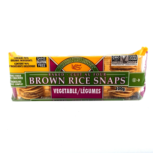 Vegetable Brown Rice Snaps - org.