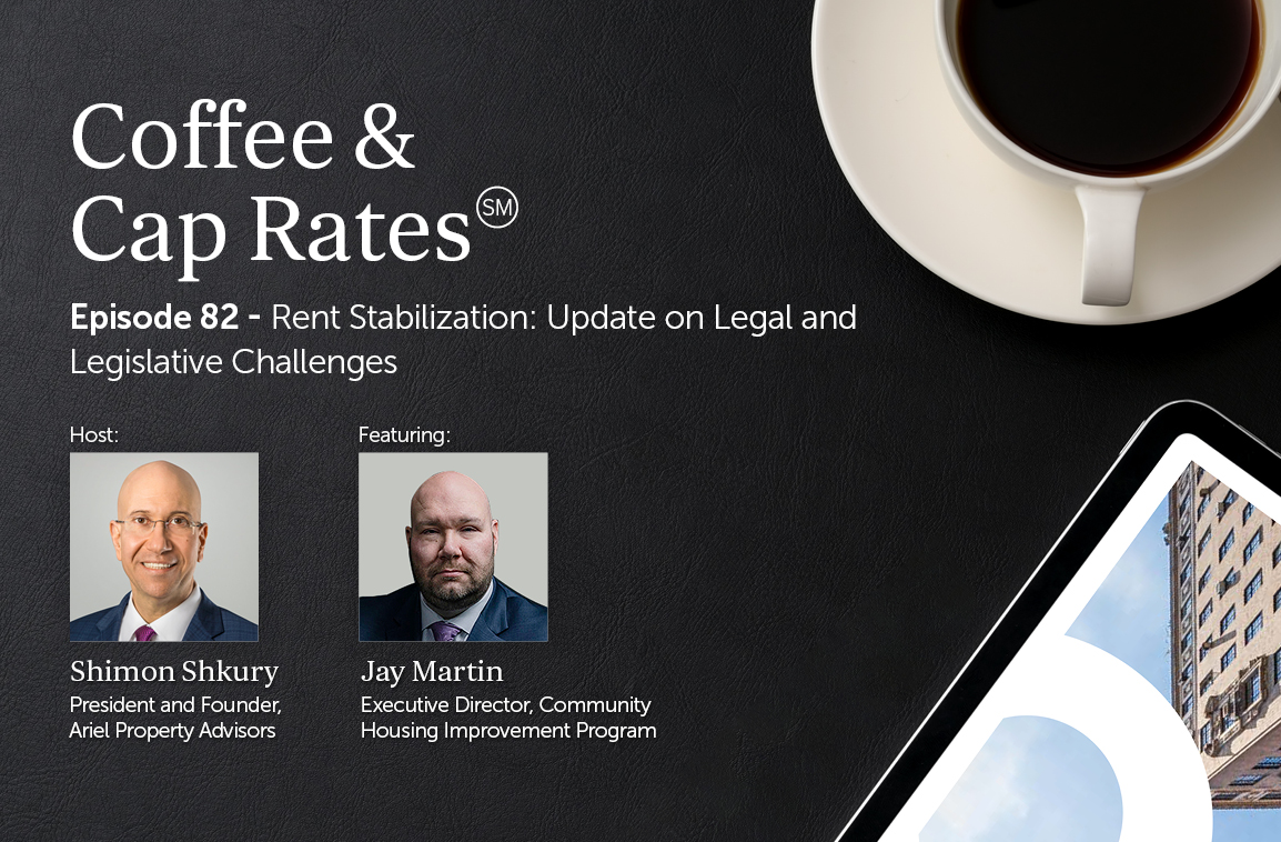 Episode 82 of Coffee and Cap Rates Podcast with host Shimon Shkury featuring Jay Martin