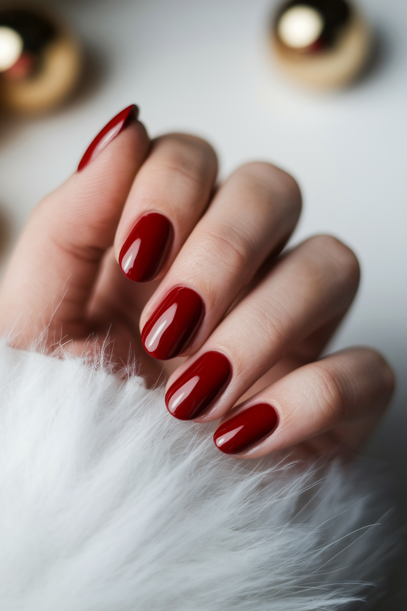 40 Stunning Christmas Nails to Rock This Holiday Season 5. Bold Red Christmas Nails