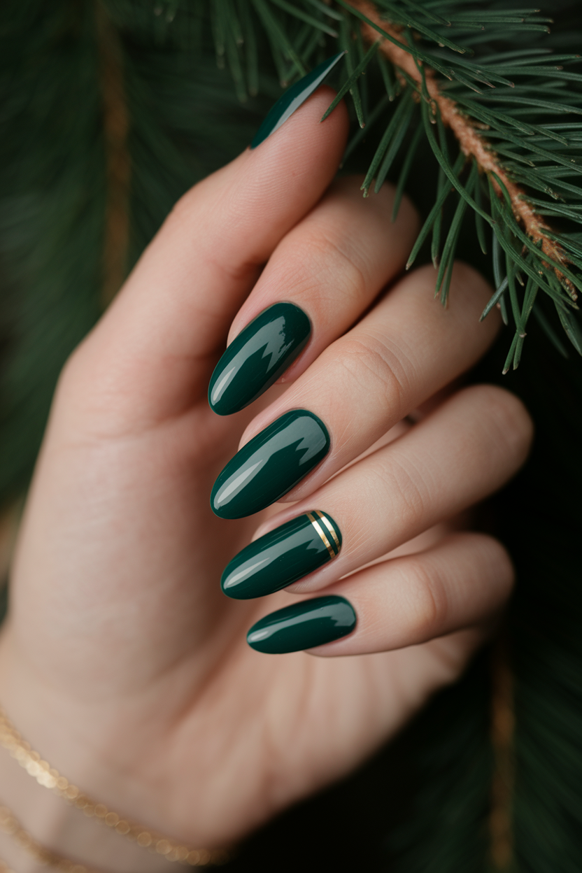 40 Stunning Christmas Nails to Rock This Holiday Season 6. Festive Green Christmas Nails