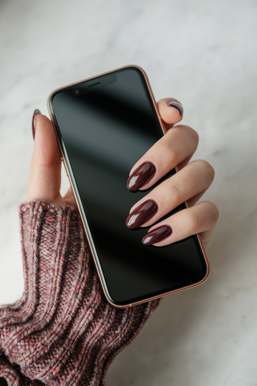 15 Trending November Nail Looks You Need to Try This Season 15. Chic Short Round Mani