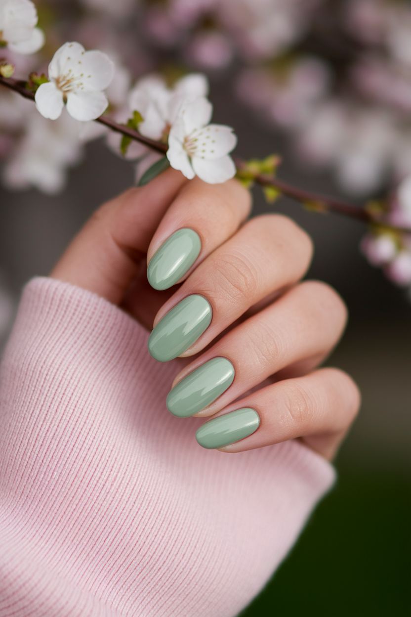 1. Classic Spring Nails