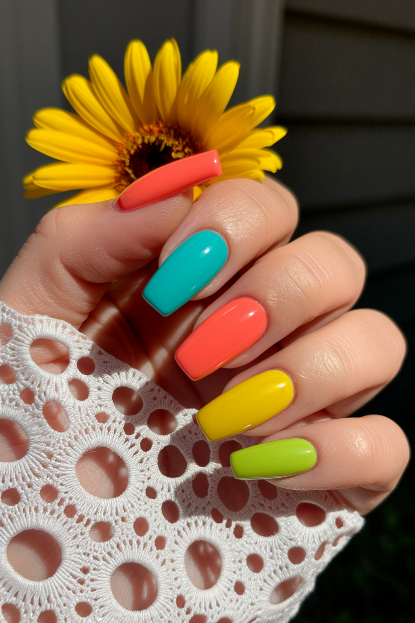 5. Vibrant Spring Nail Colors