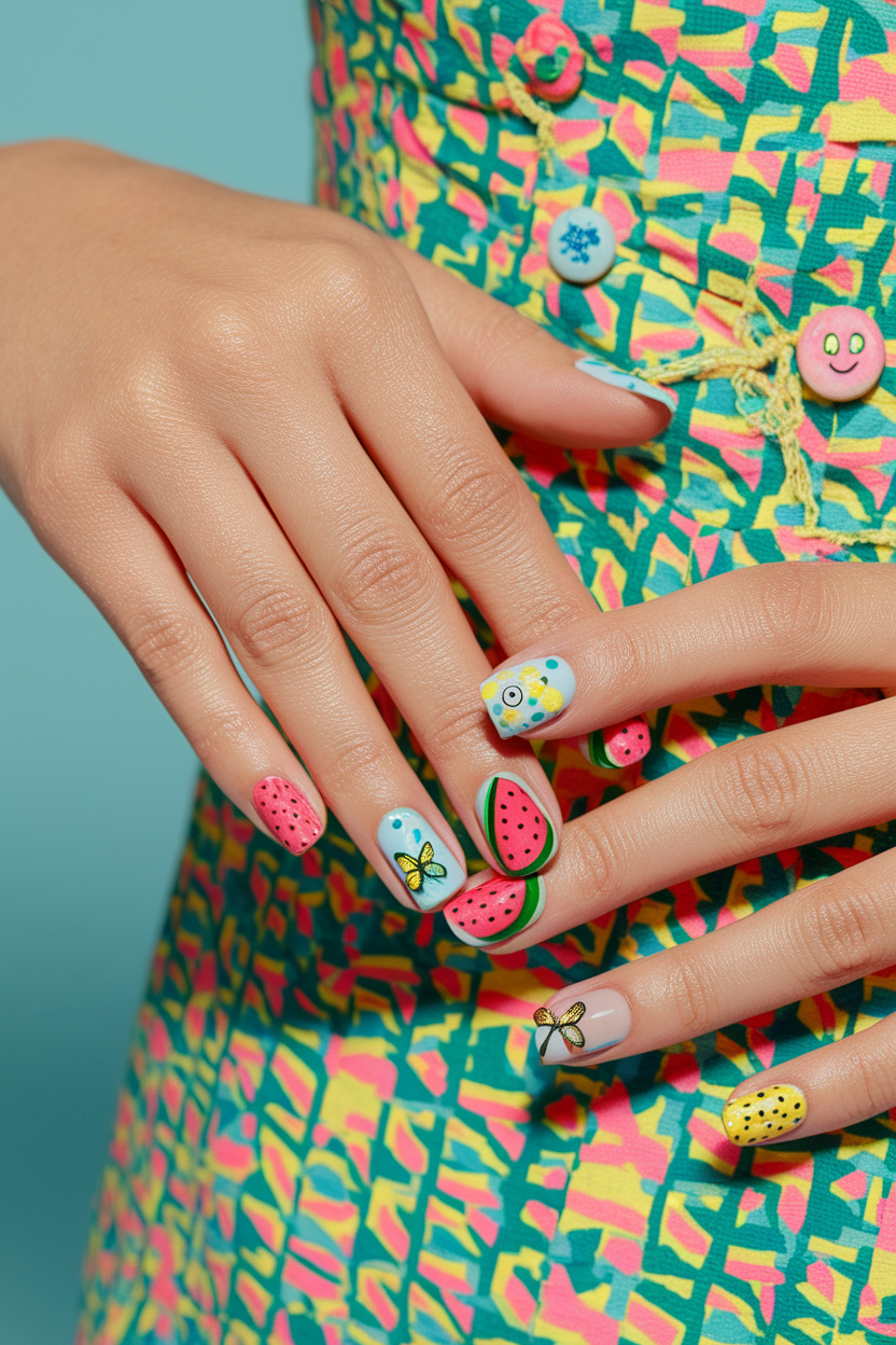 7. Fun Spring Nails