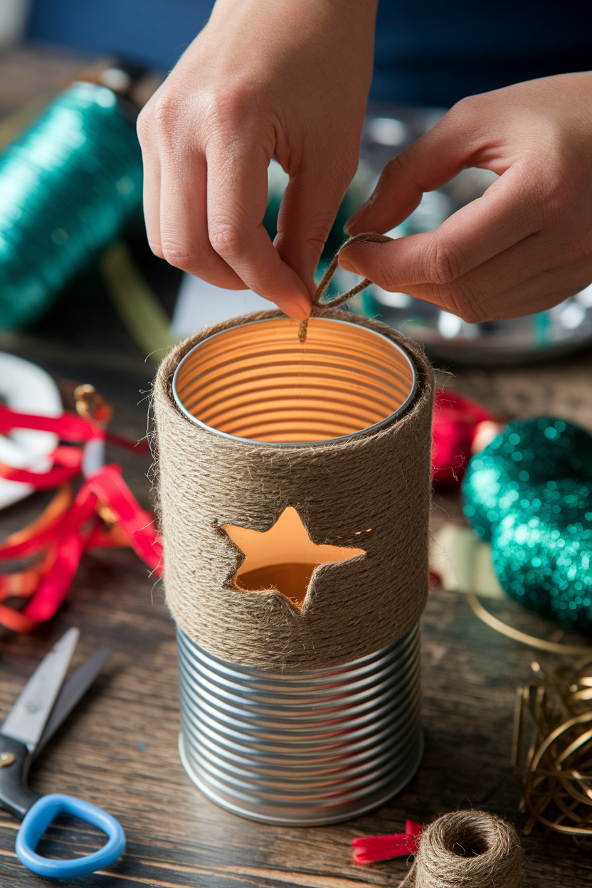 10. Resourceful Upcycled Christmas Decor