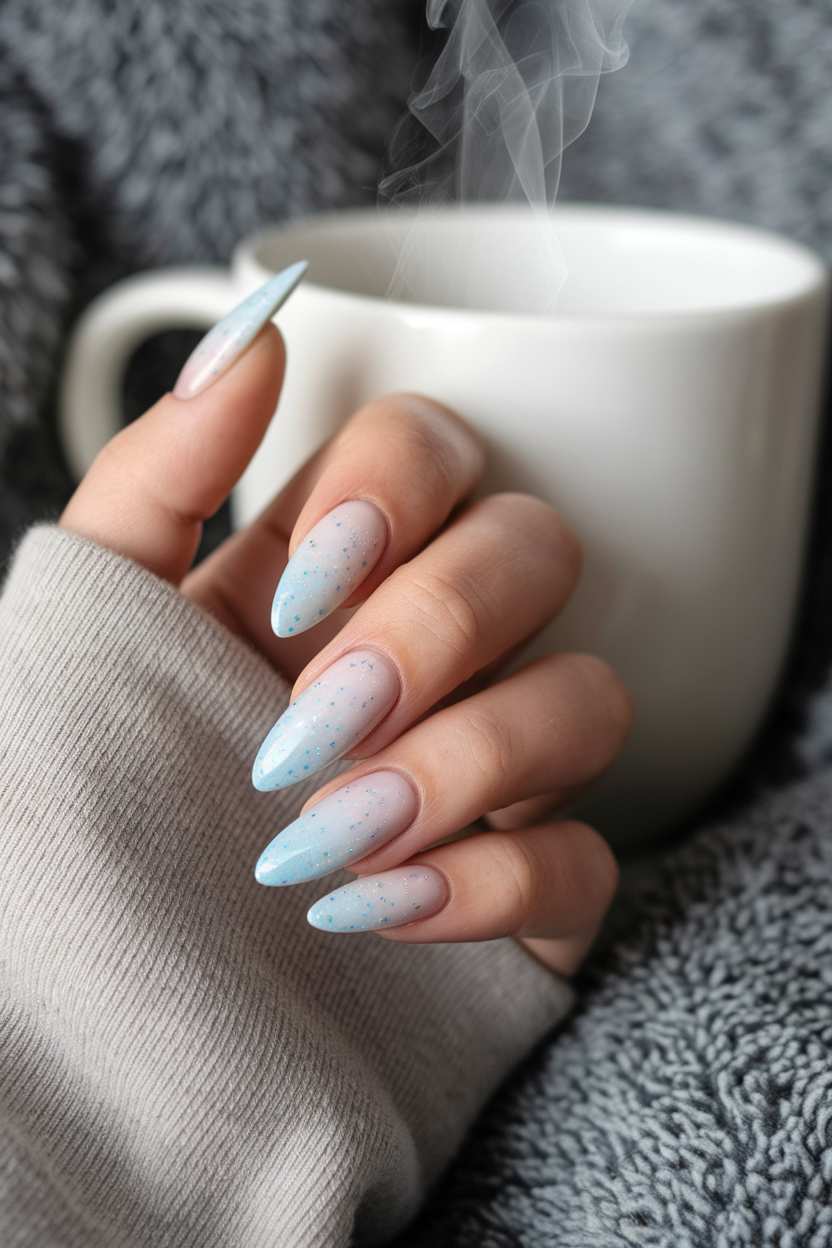 2. Whimsical Winter Nails