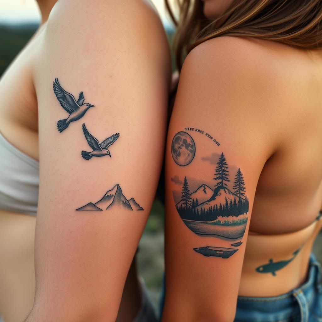 Nature-Inspired Friendship Tattoo Designs