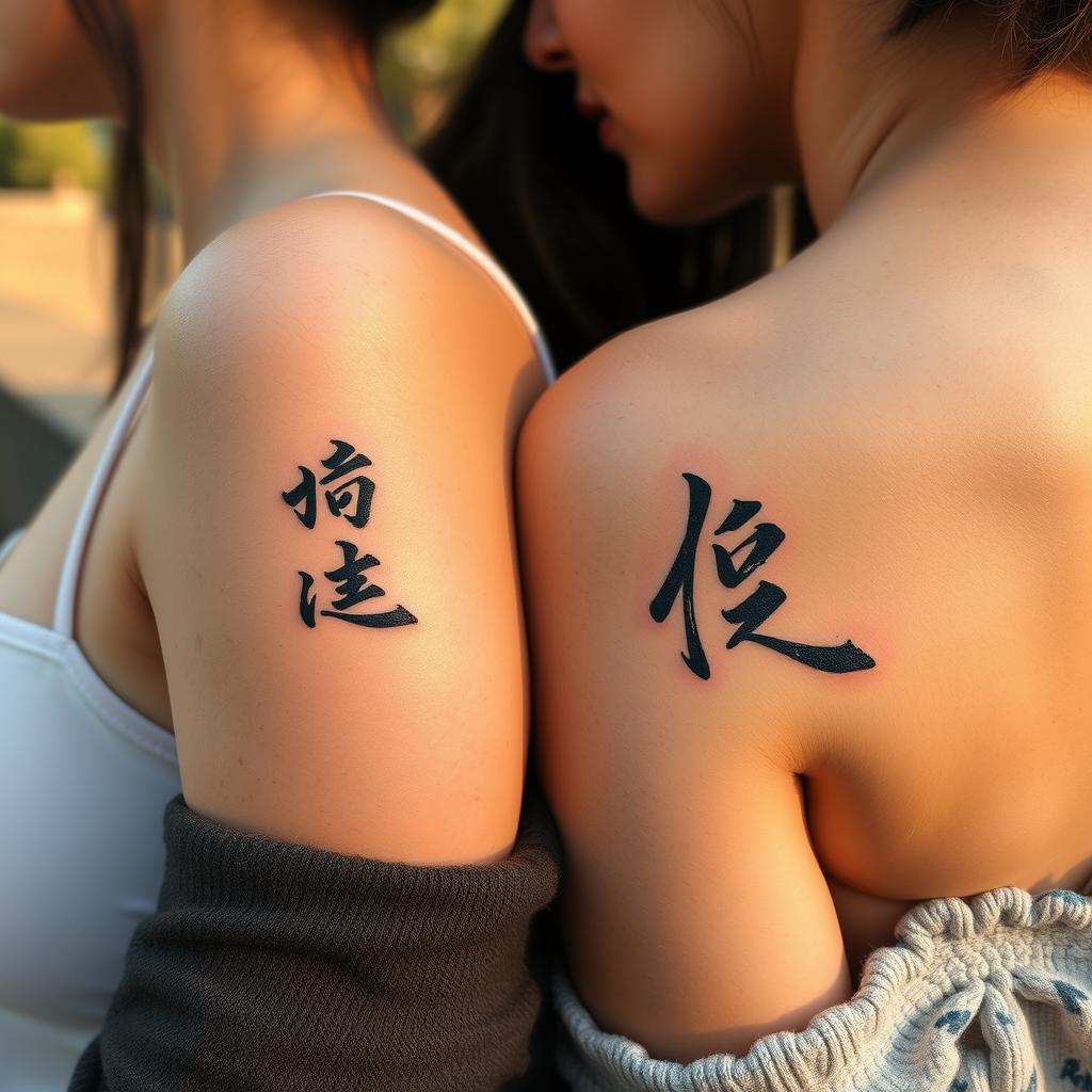 Asian Cultural and Symbolic Friendship tattoo