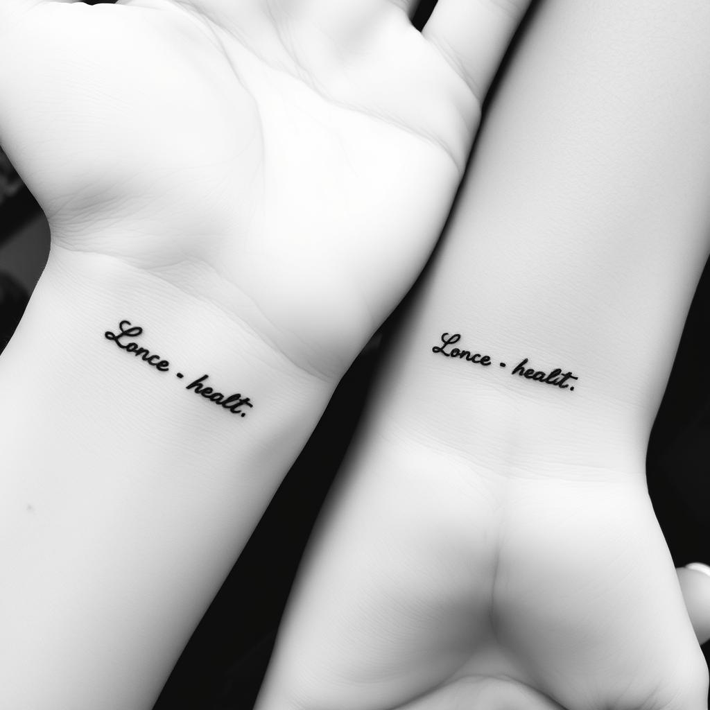 Personalized Friendship Coordinate Tattoos