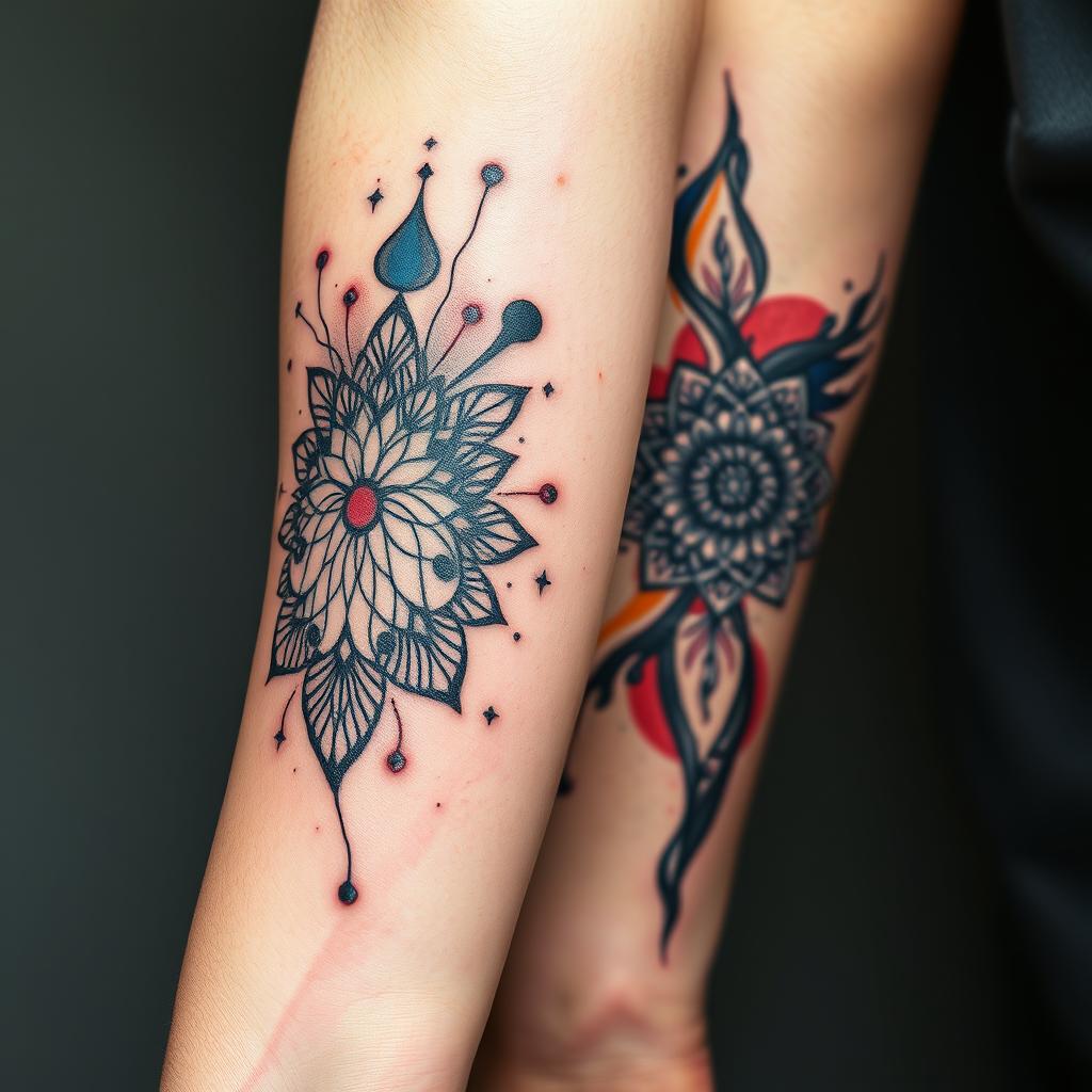 Abstract Friendship Tattoo Designs