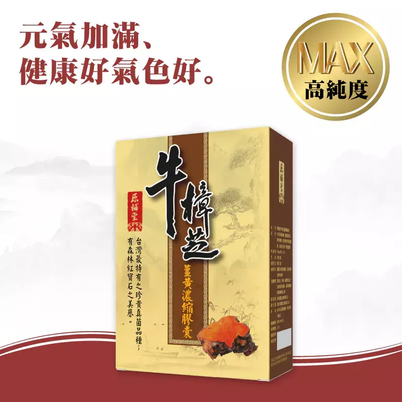 母親節保健食品推薦-【原輔堂】牛樟芝薑黃濃縮膠囊
