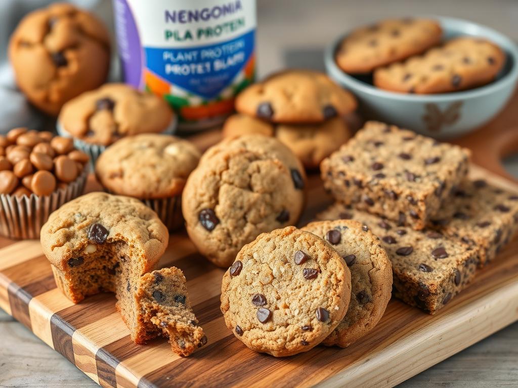 植物蛋白製作的健康烘焙食品