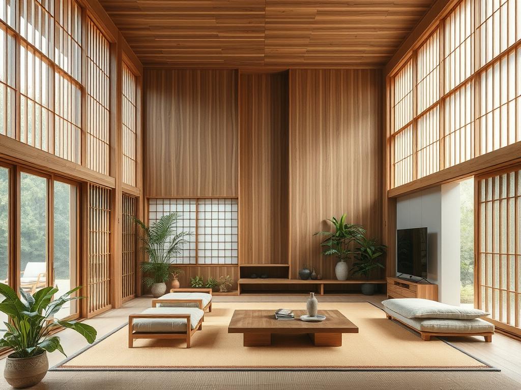 于凡室內設計的日式風格案例，展現自然材質與和諧空間感