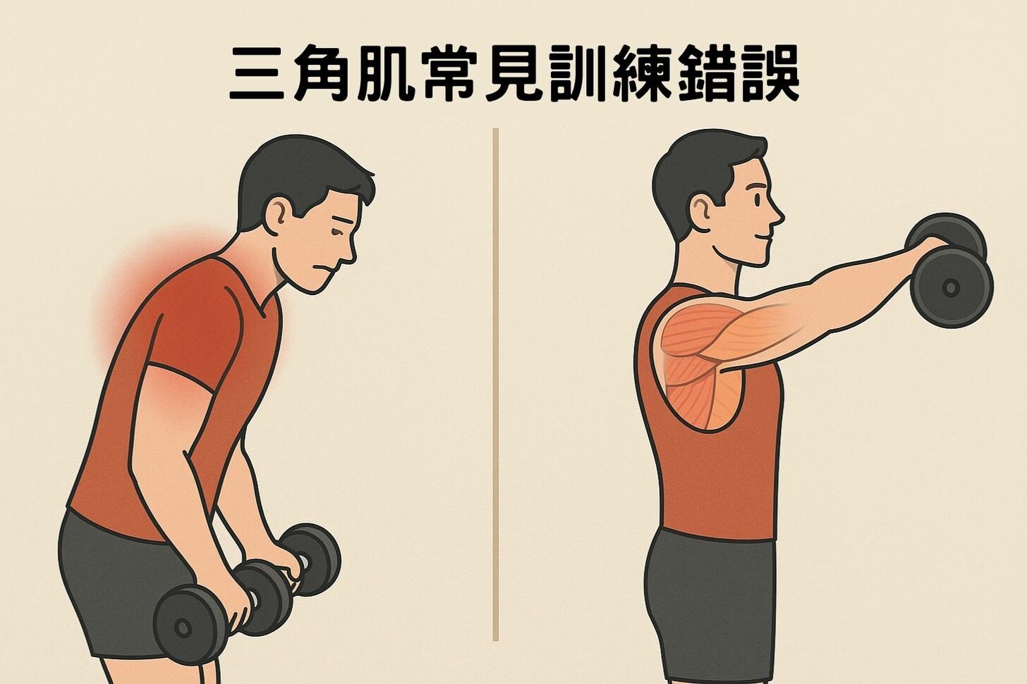 三角肌訓練常見錯誤