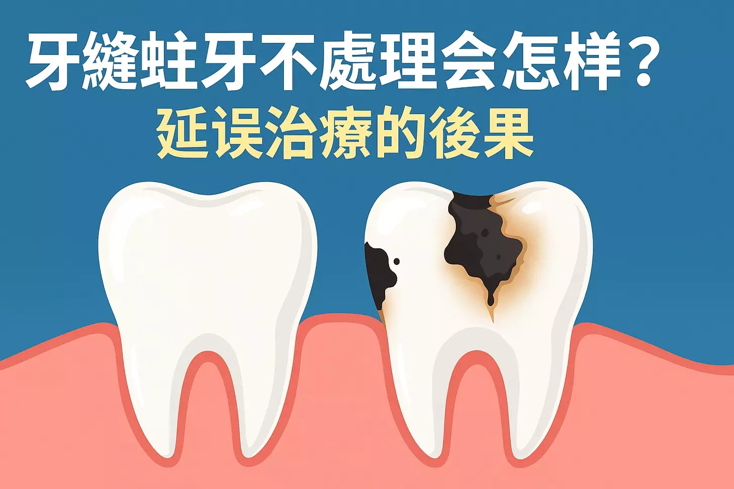  牙縫蛀牙不痛就不用理?小心蛀到牙神經才發現! 牙縫蛀牙不處理