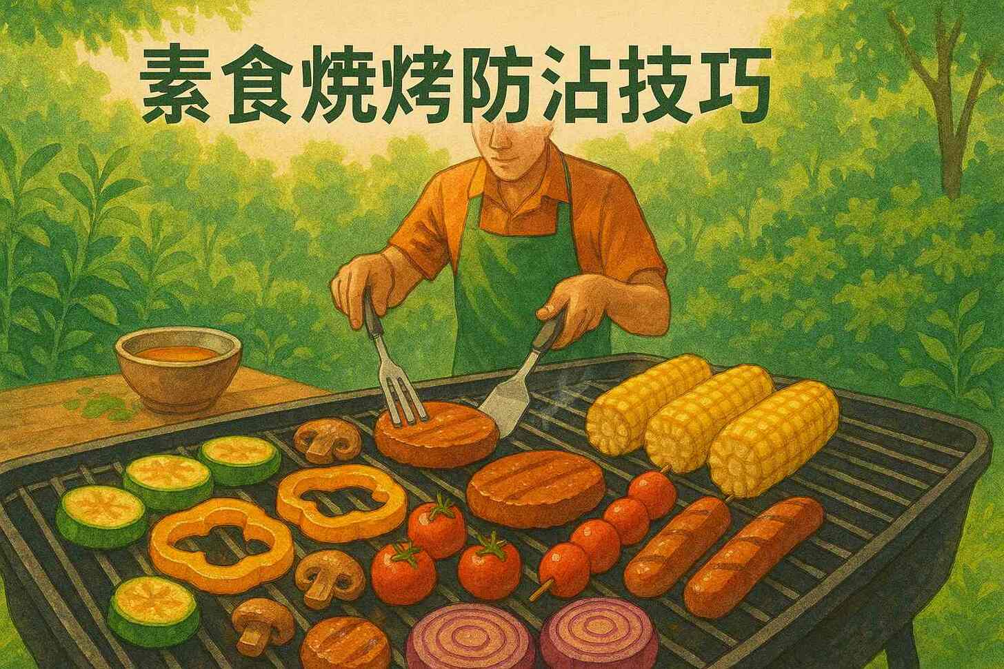 素食燒烤防沾技巧