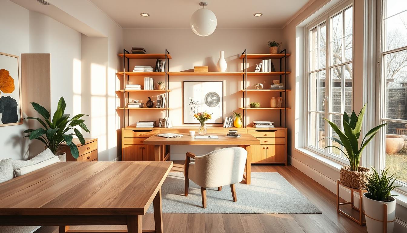 cozy workspace ideas with natural light