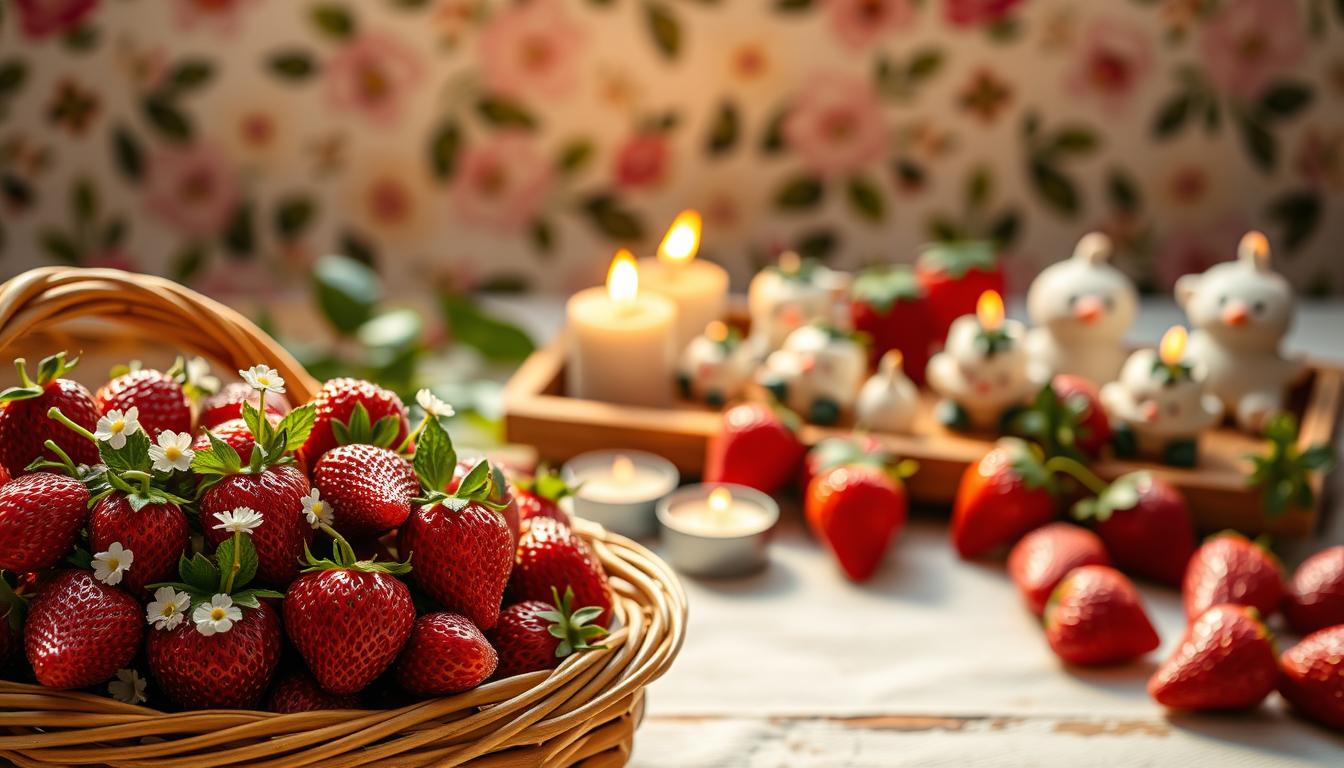 strawberry themed decorations