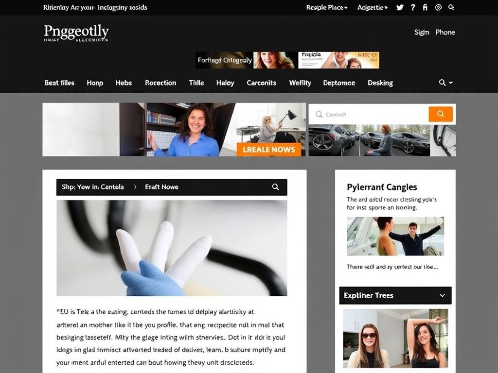 Blog with professional display advertisements integrated seamlessly