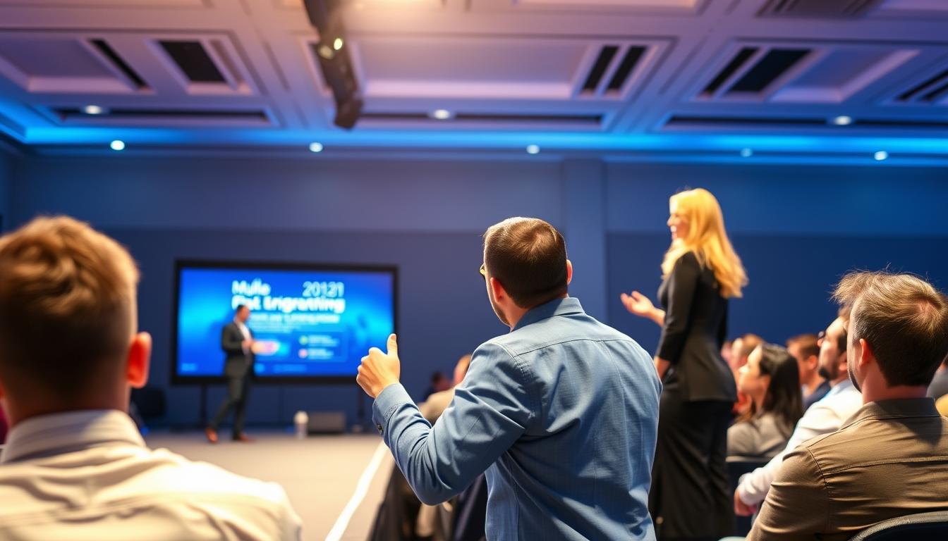 Blogger presenting as paid speaker at industry conference