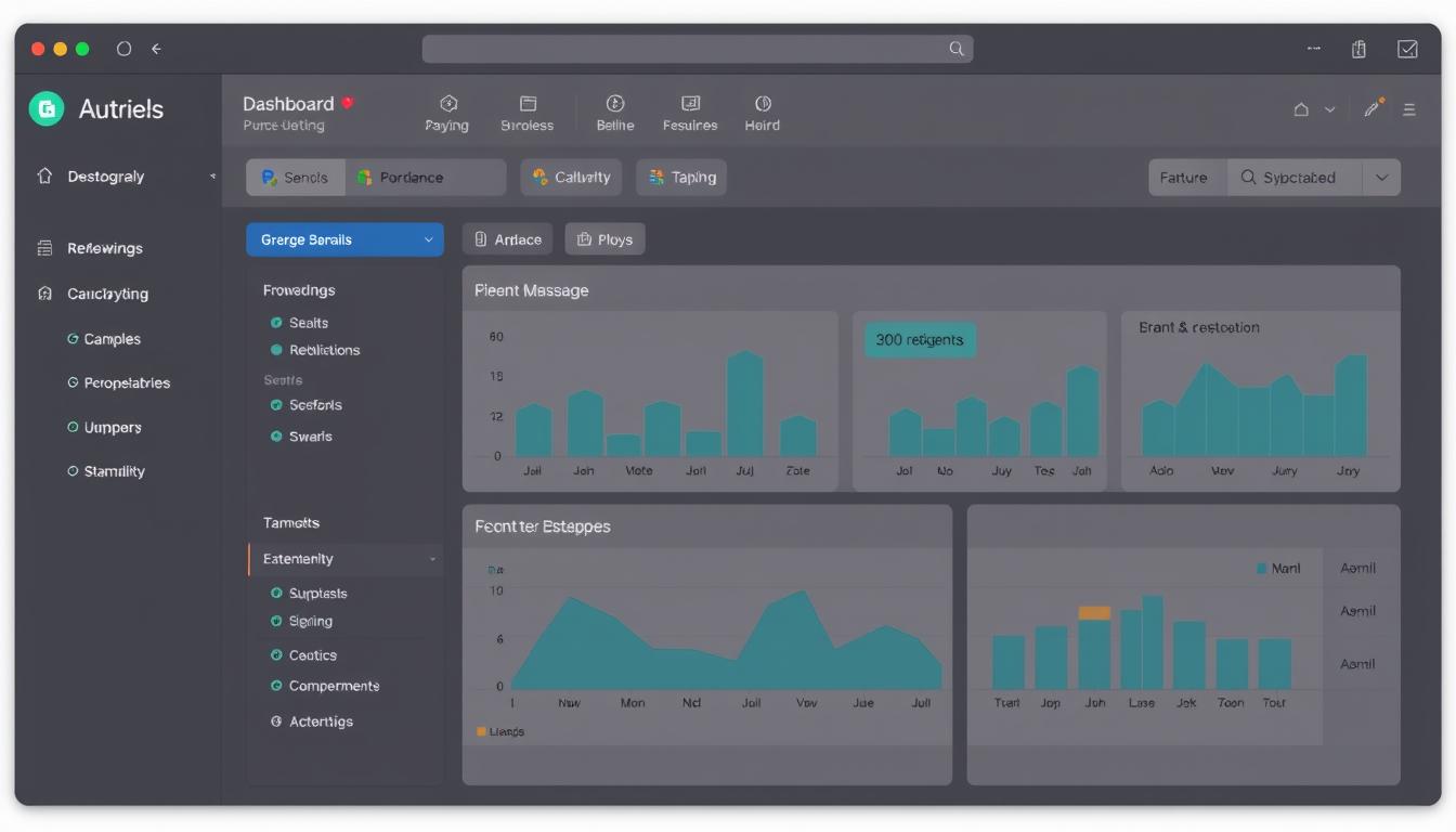 Software dashboard created by blogger for their audience