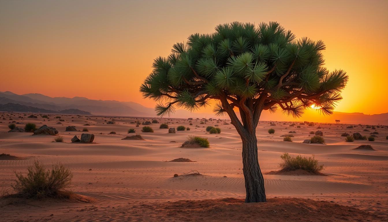 شجرة الغضا في الصحراء السعودية