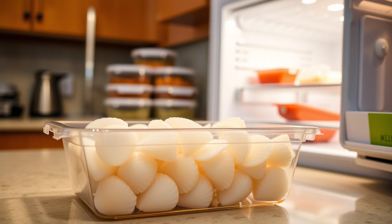 how to store scallops in the freezer