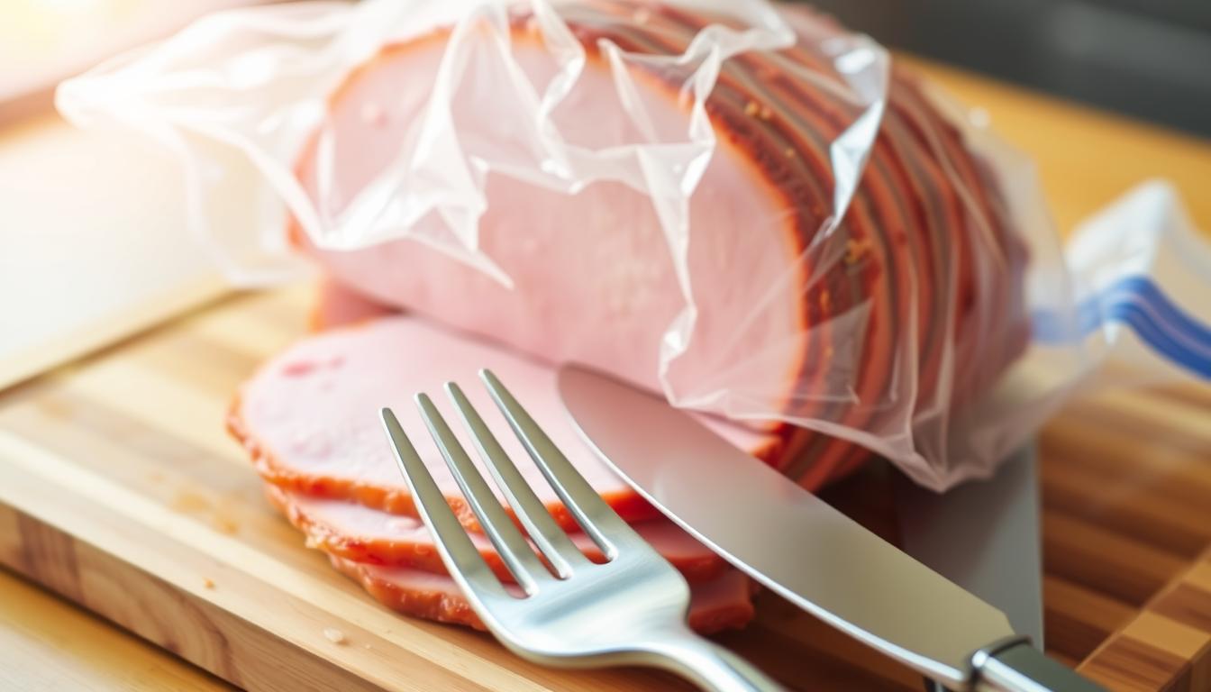can you freeze cooked ham twice?