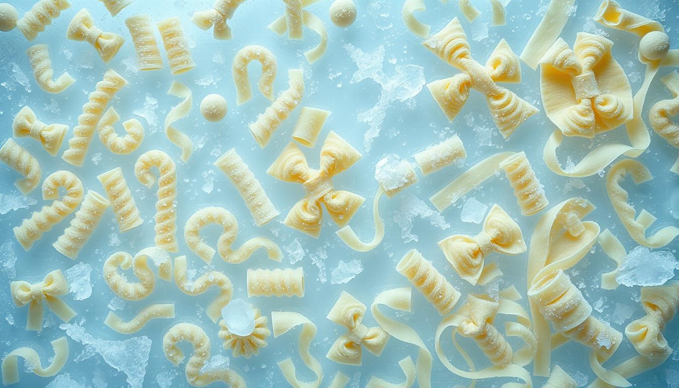 freezing uncooked pasta shapes