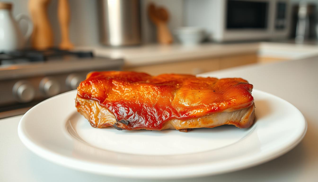 reheating pork belly in microwave