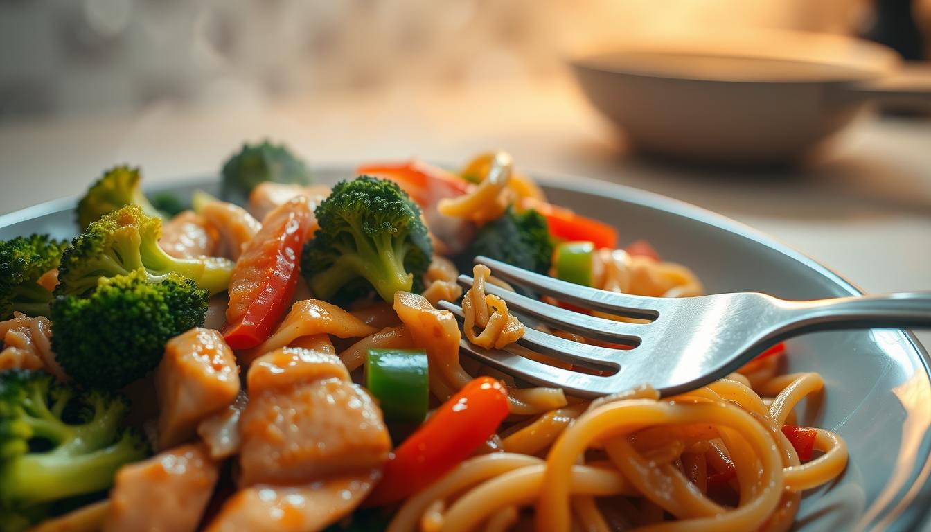 reheat leftover stir fry