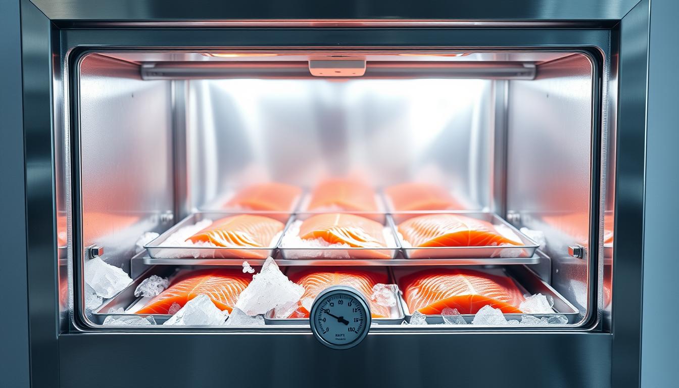 freezing temperature for seafood safety