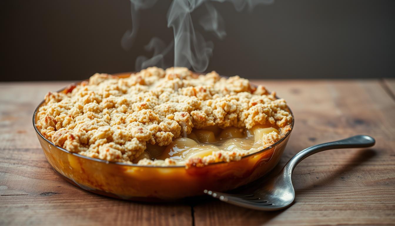 reheating apple crumble