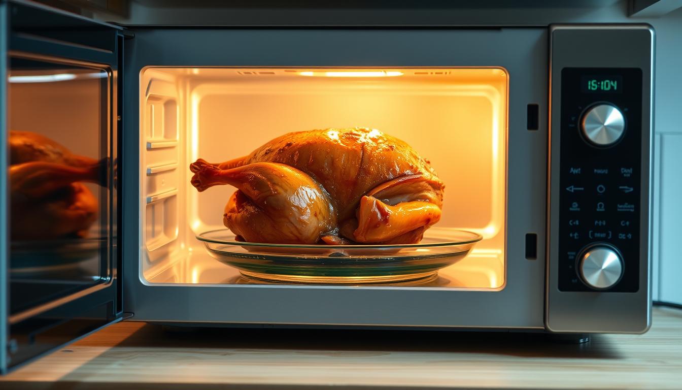 microwave reheating duck