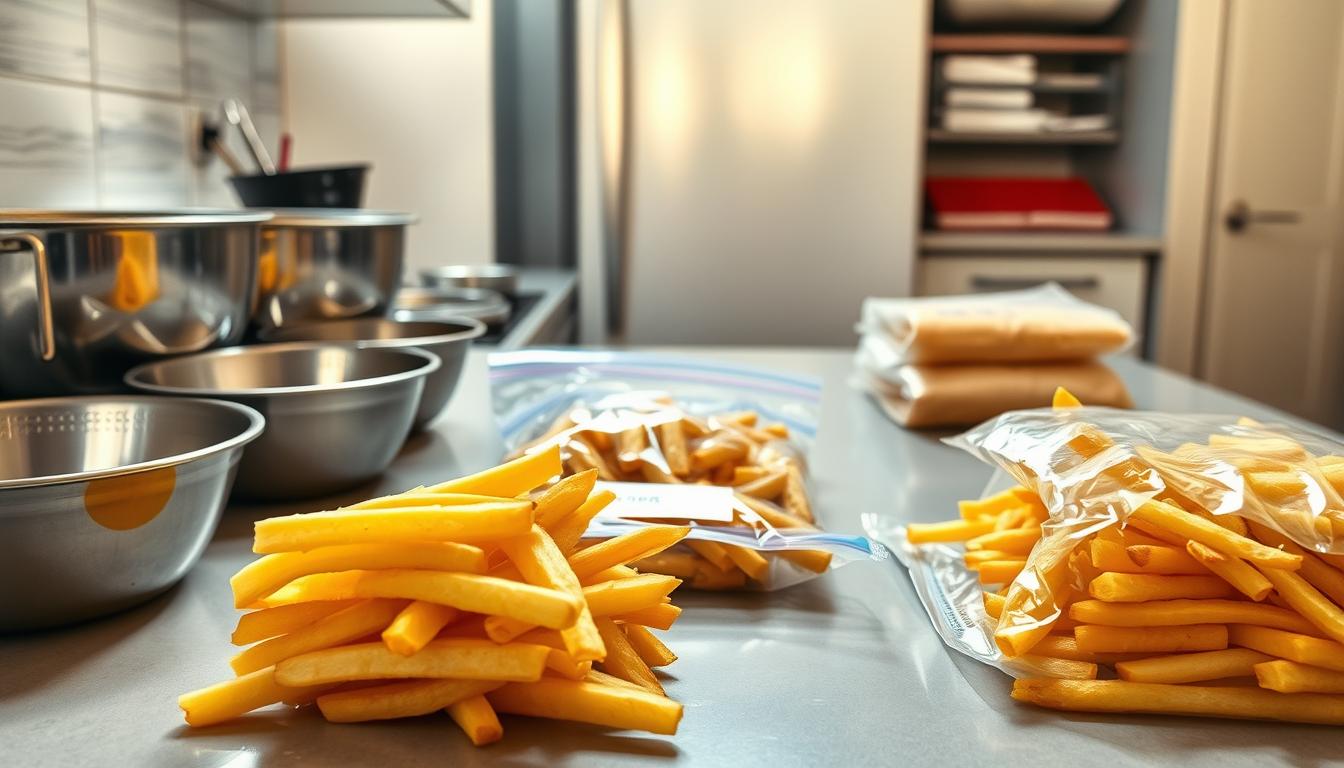 how to freeze french fries safely
