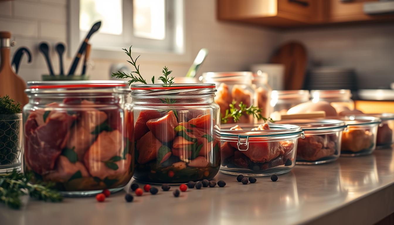 storing marinated meat