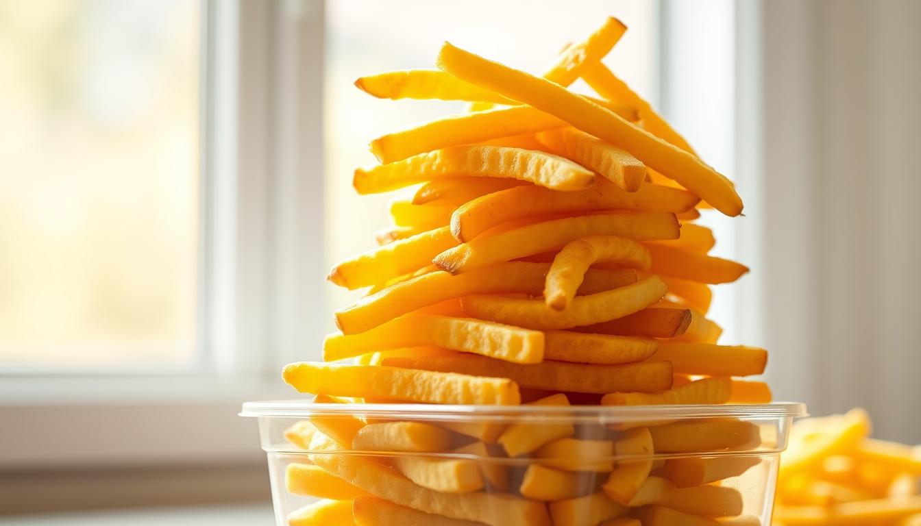 can you freeze cooked french fries