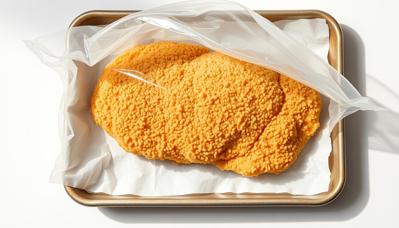 preserving breaded chicken in the freezer