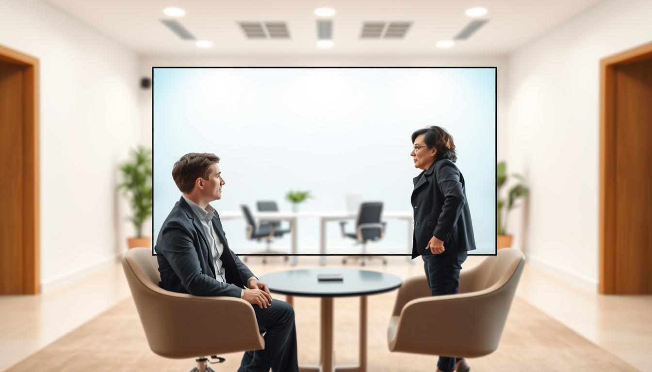 body language and eye contact in virtual interviews