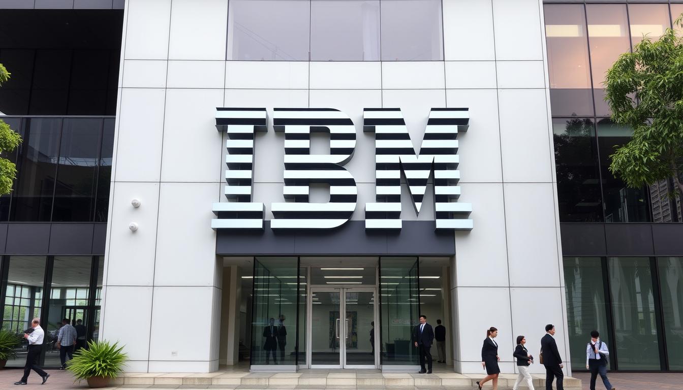 IBM Philippines office in Quezon City with IBM logo and professional business environment