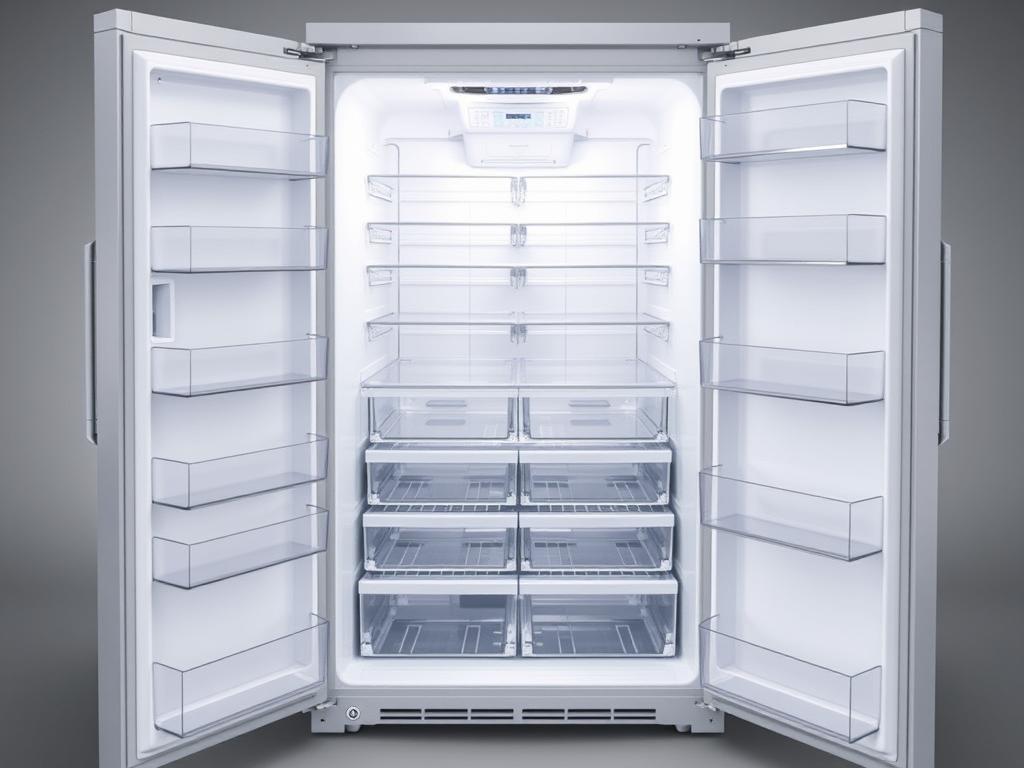 Geladeira Electrolux Frost Free Inverter 590L compartimentos internos